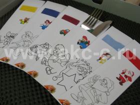 Конверты для столовых приборов с Детскими дизайнами