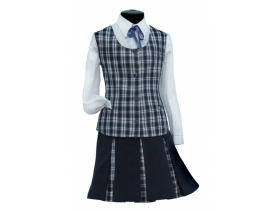 Школьные костюмы с юбкой для девочек