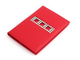 Обложка для паспорта «Elisir» из натуральной кожи, коллекция «Классик красный»