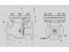 Клапана обратные фланцевые