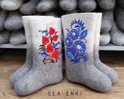 Женские валенки. Мужские валенки