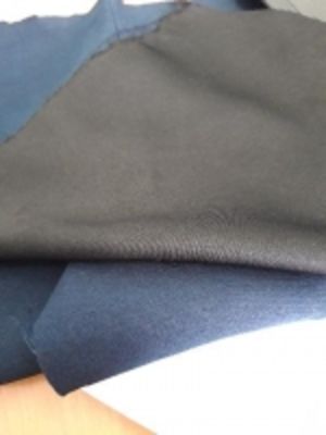 Ткань костюмная 150 см., т\синяя , черная